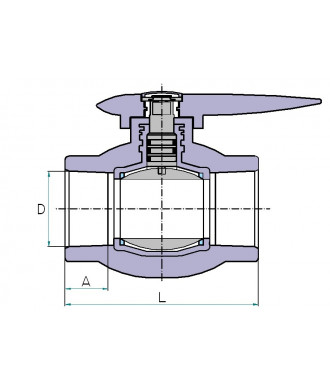 На фото Hi-Therm PP-R ball valve